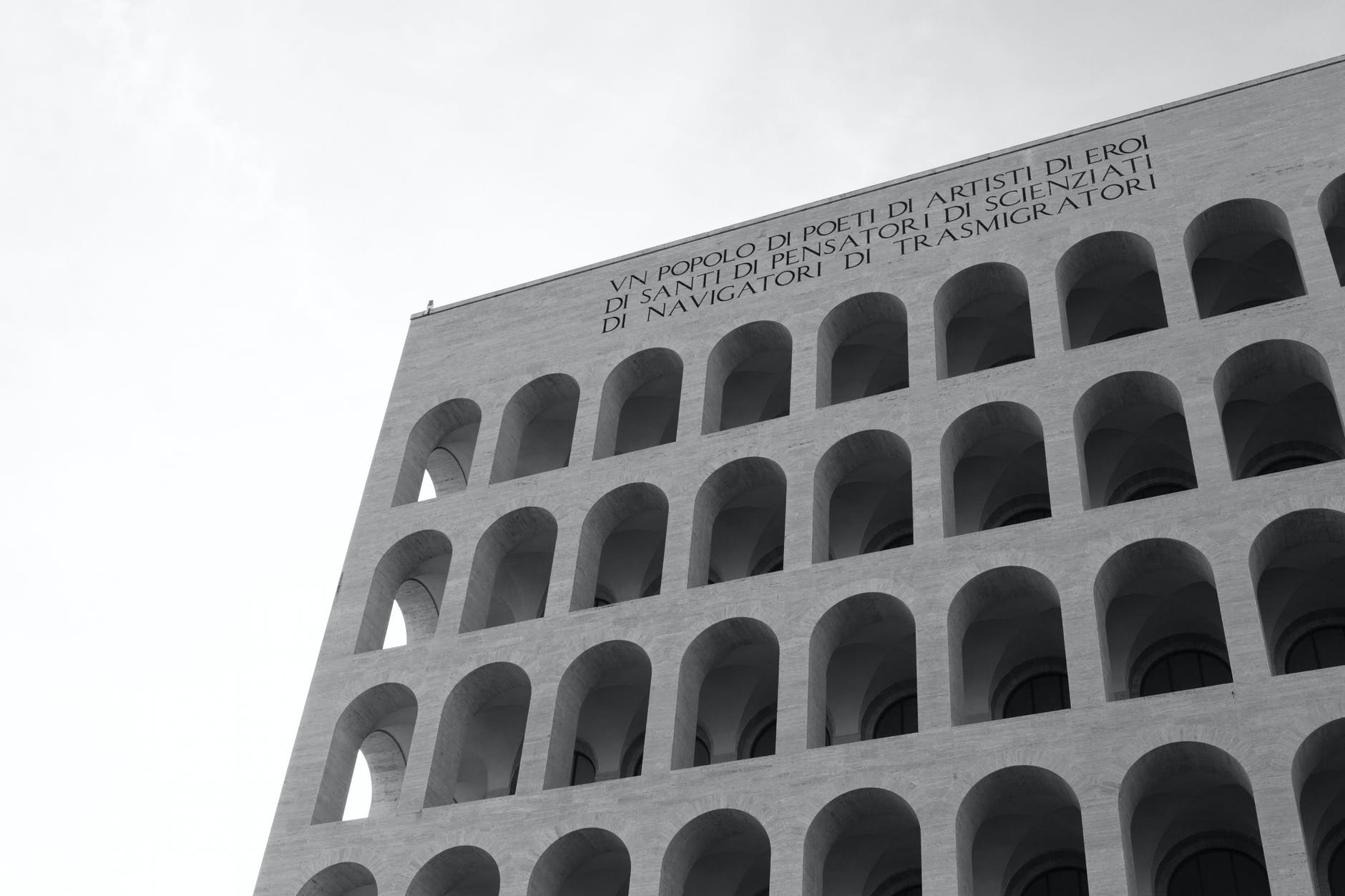 gray concrete building under white sky